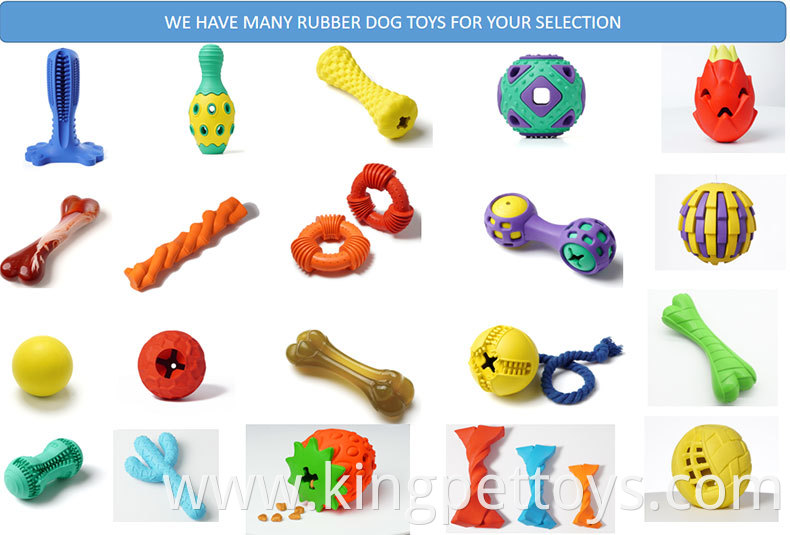 Interactive Dog Rubber Toy